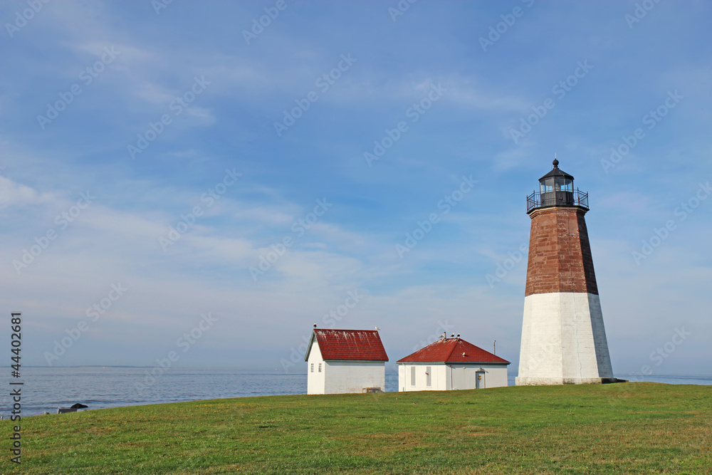 The Point Judith Light on the Rhode Island coast