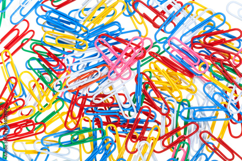many color paper clips