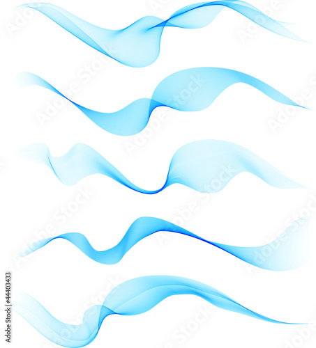 Set of blue blend wave © marigold_88