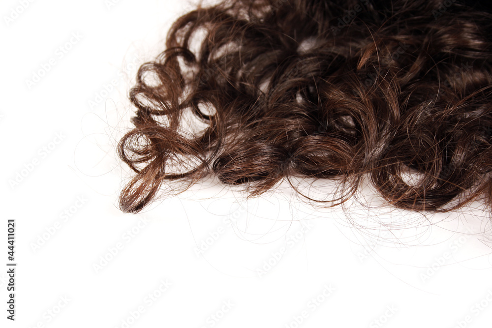 Closeup of beautiful human hair