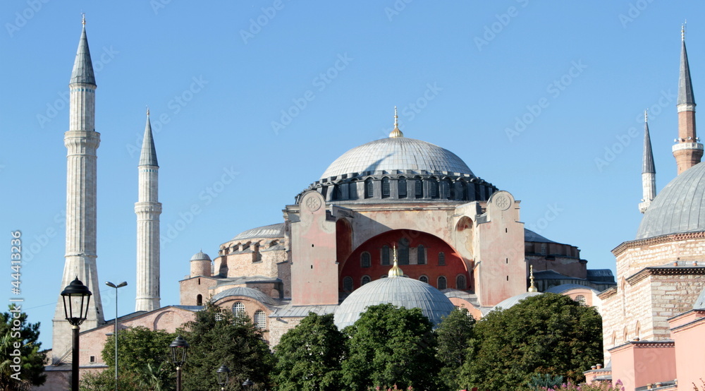 Famous Hagia Sophia mosque ( istanbul, Turkiye ). outdoor
