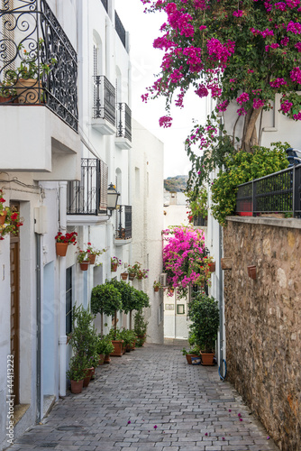 Side Street in Mojacar Village, Almeria, Andalusia, Spain