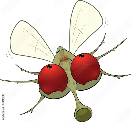 Little mosquito.Cartoon