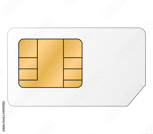 Sim Karte - Vektor freigestellt