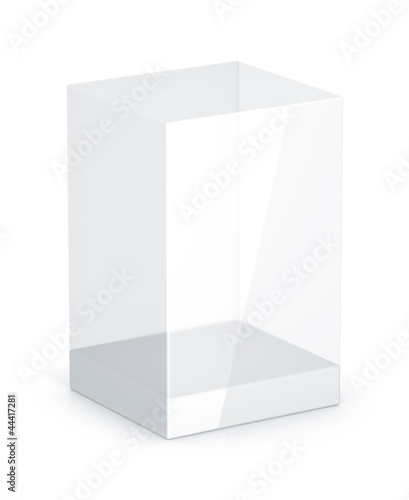 White Glass Rectangle Box.