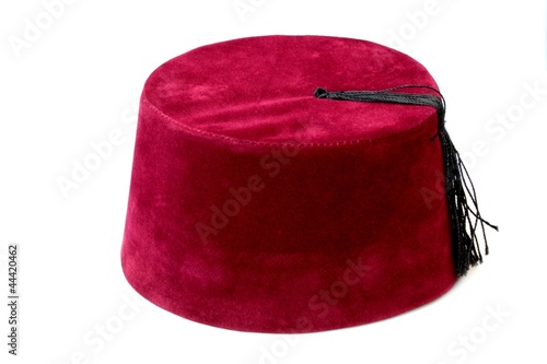 Turkish ottoman fez, traditional hat,