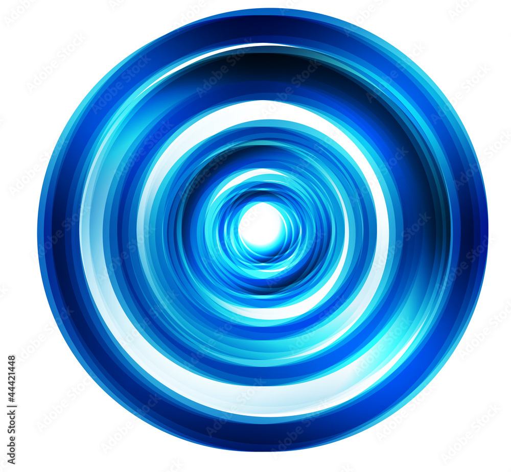 Vector abstract circle blue and line. water Vector abstract circle blue and line. water