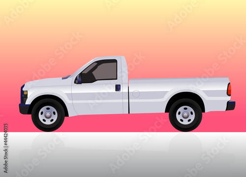 Pick-up truck white