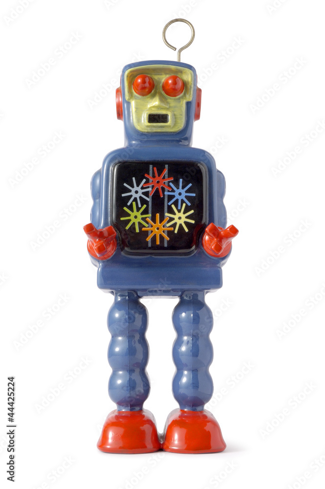 Naklejka premium Robot Blue