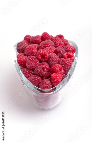 raspberries in cups