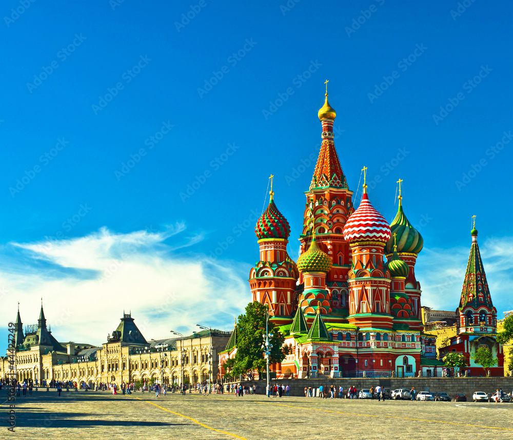 Fototapeta premium Katedra św. Bazylego; Moskwa, Rosja