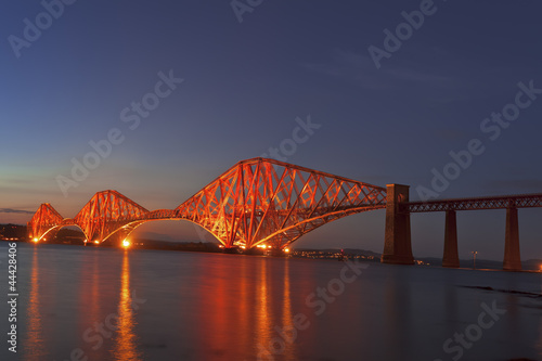 The Forth Rail Bridge crossing between Fife and Edinburgh, Scotl