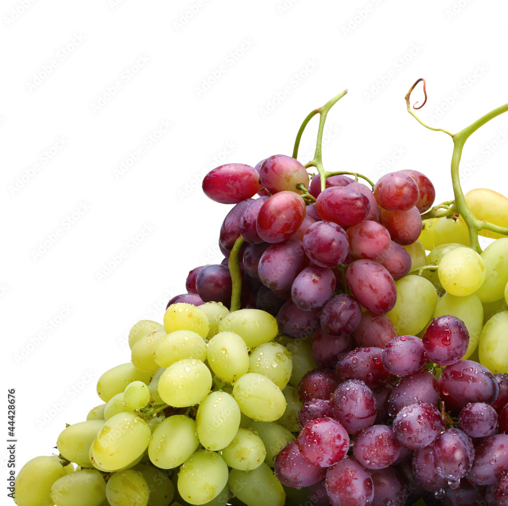 fresh green and rose grapes fresh green and rose grapes