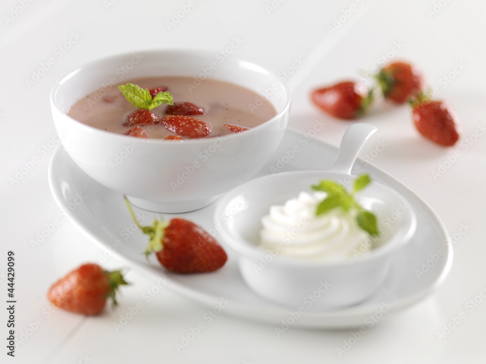 cold strawberry soup cold strawberry soup