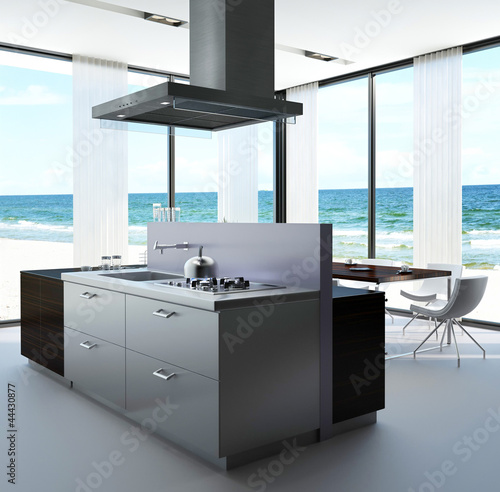 Modern Luxury Loft with luxury kitchen by the sea