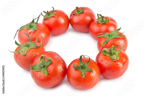 Fresh tomatoes isolated on the white © Elnur