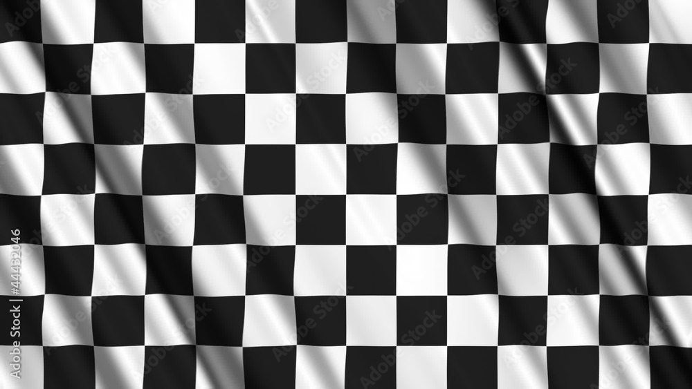 Seamless looping Finish / Checkerboard flag animation.
