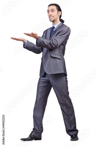 Businessman posing for conceptual photo