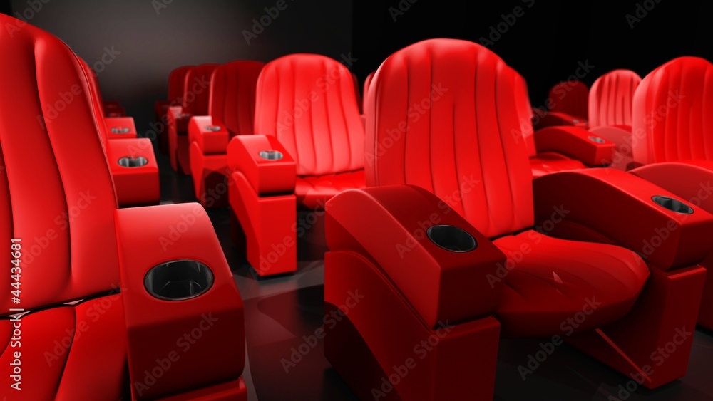 Obraz premium Theater Seating Red
