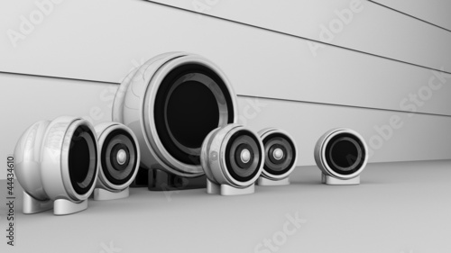 Round Speakers 5.1 Surround