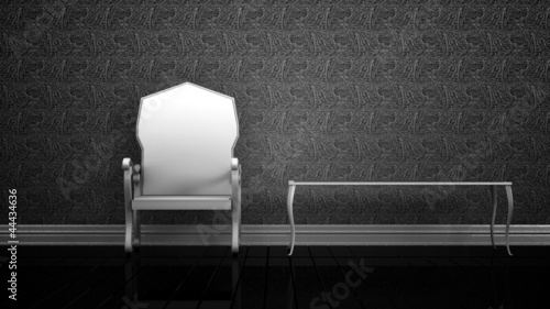 Photography Elegant Chair and Table