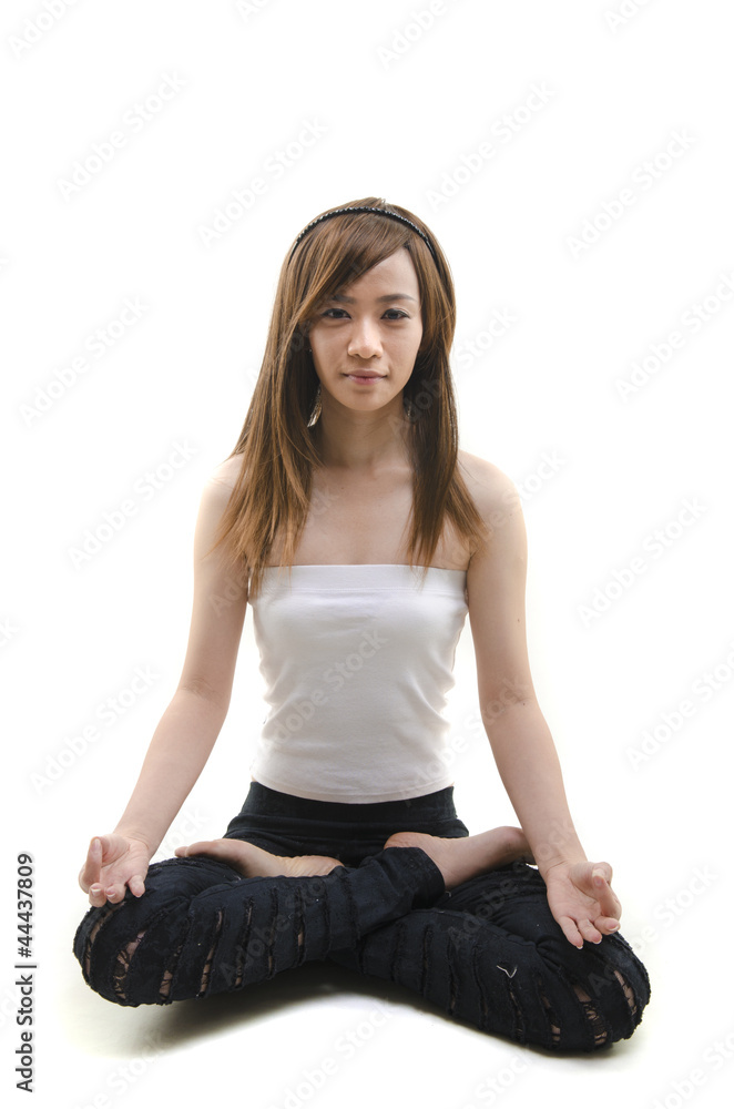 asian punk girl in yoga asian punk girl in yoga