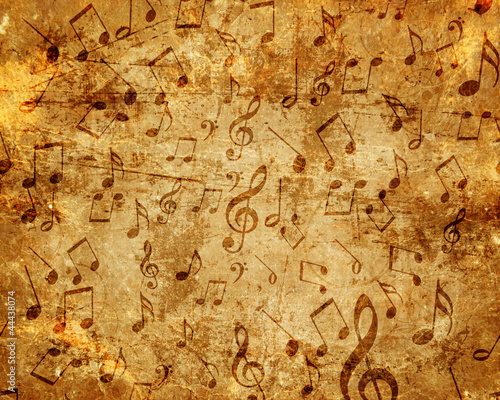 Obraz na płótnie Old music sheet w salonie