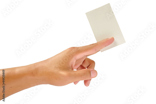 card in hand
