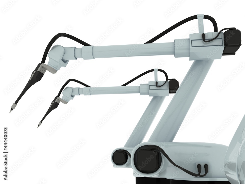 Industrial Robotic Arm Isolated Industrial Robotic Arm Isolated