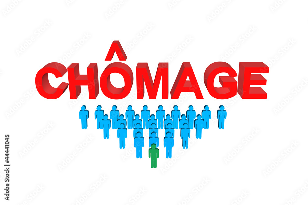 Fototapeta premium Chômage et Chômeurs