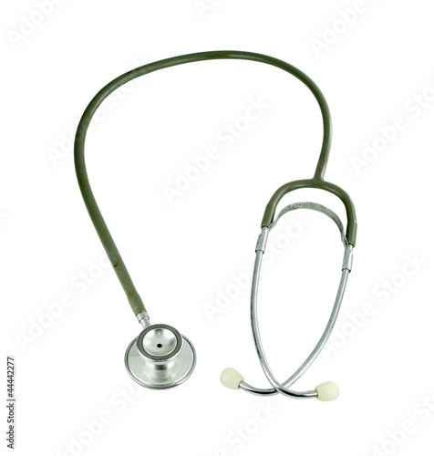 stetoskop on a white