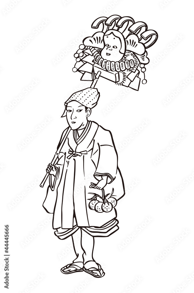 Fototapeta premium 熊手（江戸）