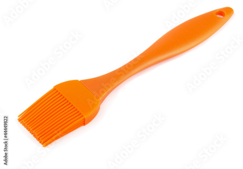 Orange silicone pastry brush