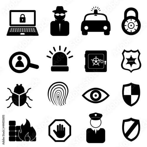 Security icon set