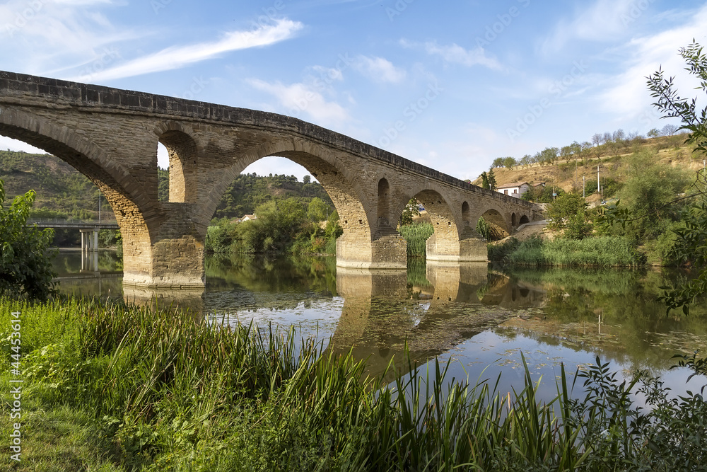 Puente la Reina bridge , Navarre Spain