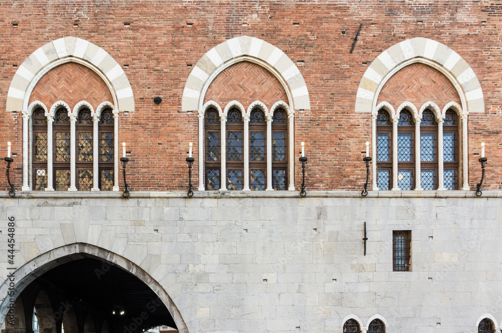 Windows on San Giorgio Palace, Genoa Windows on San Giorgio Palace, Genoa