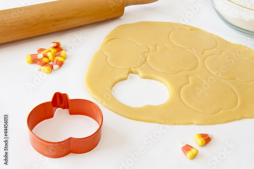 Baking Pumpkin Shaped Cookies