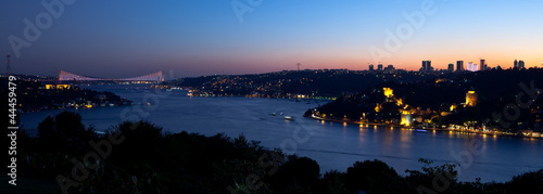 Bosphorus with Bosphorus Bridge