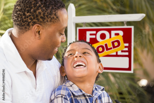 Mixed Race Father and Son I...