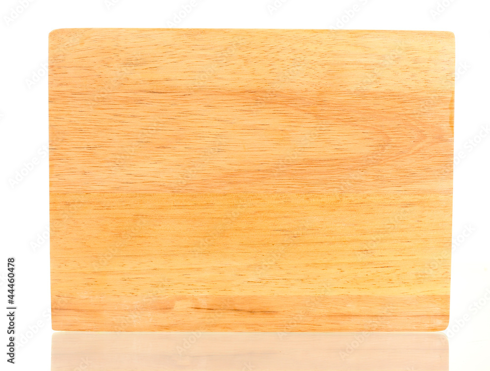 Cutting board isolated on white close-up Cutting board isolated on white close-up