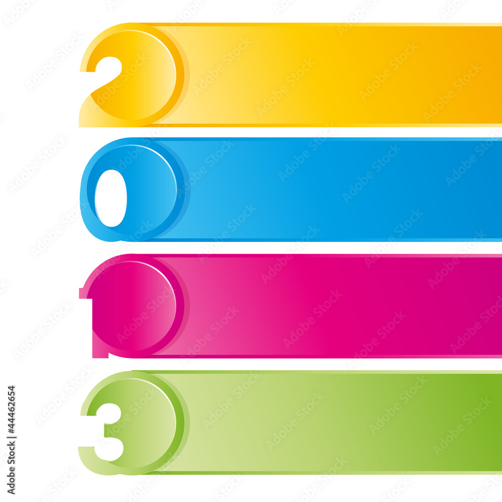 bannière avec numéros bannière avec numéros
