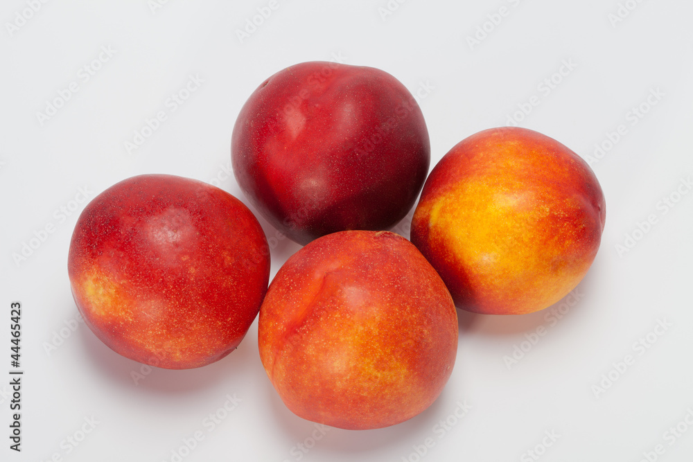 Fresh Peaches isolated on white Fresh Peaches isolated on white