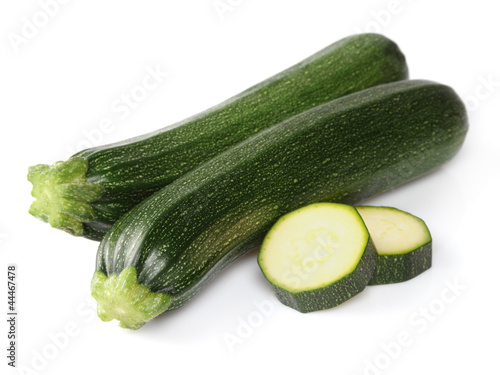 Zucchini on a white background photo