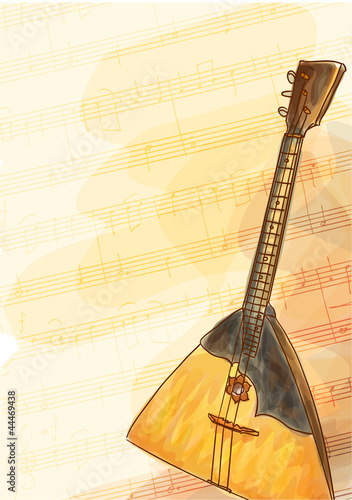 Balalaika - national Russian musical instrument.