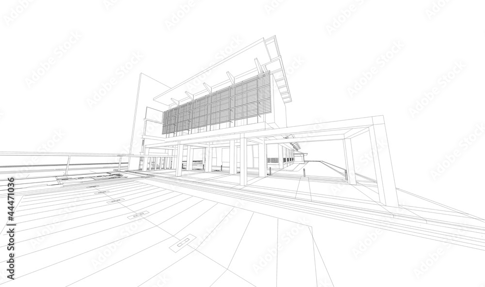 Obraz premium Szkielet budynku