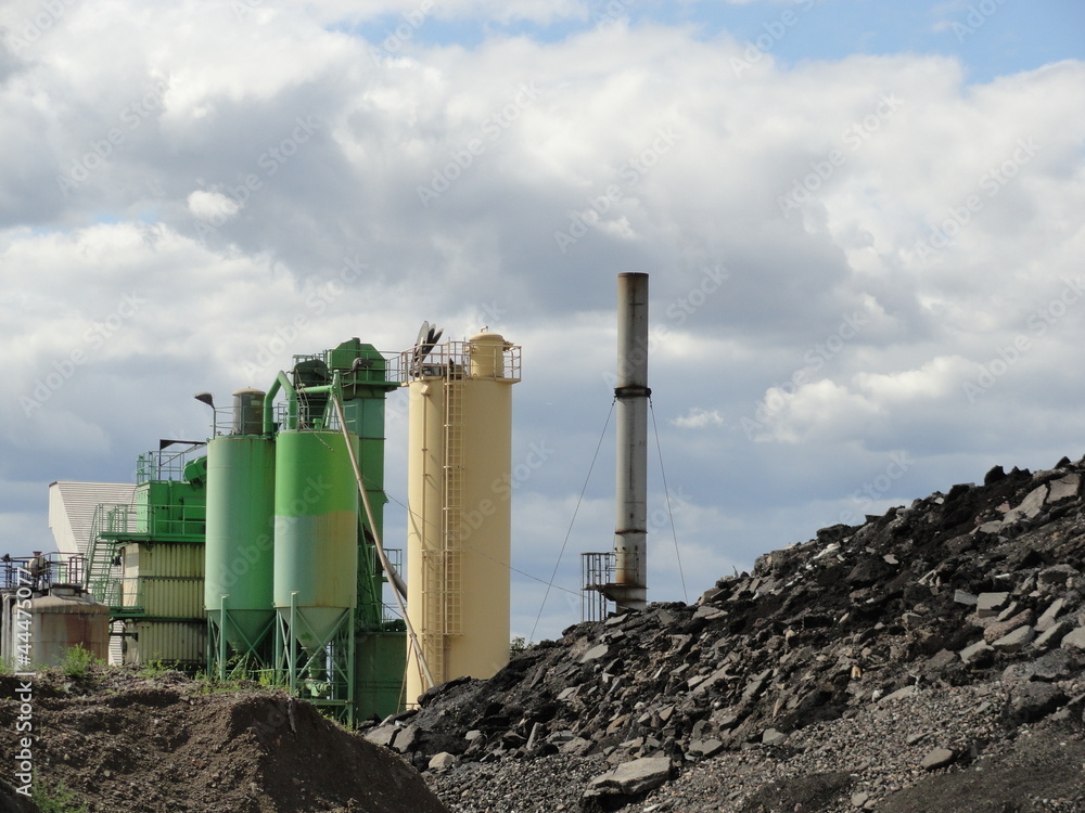 Obraz premium Asphaltmischwerk