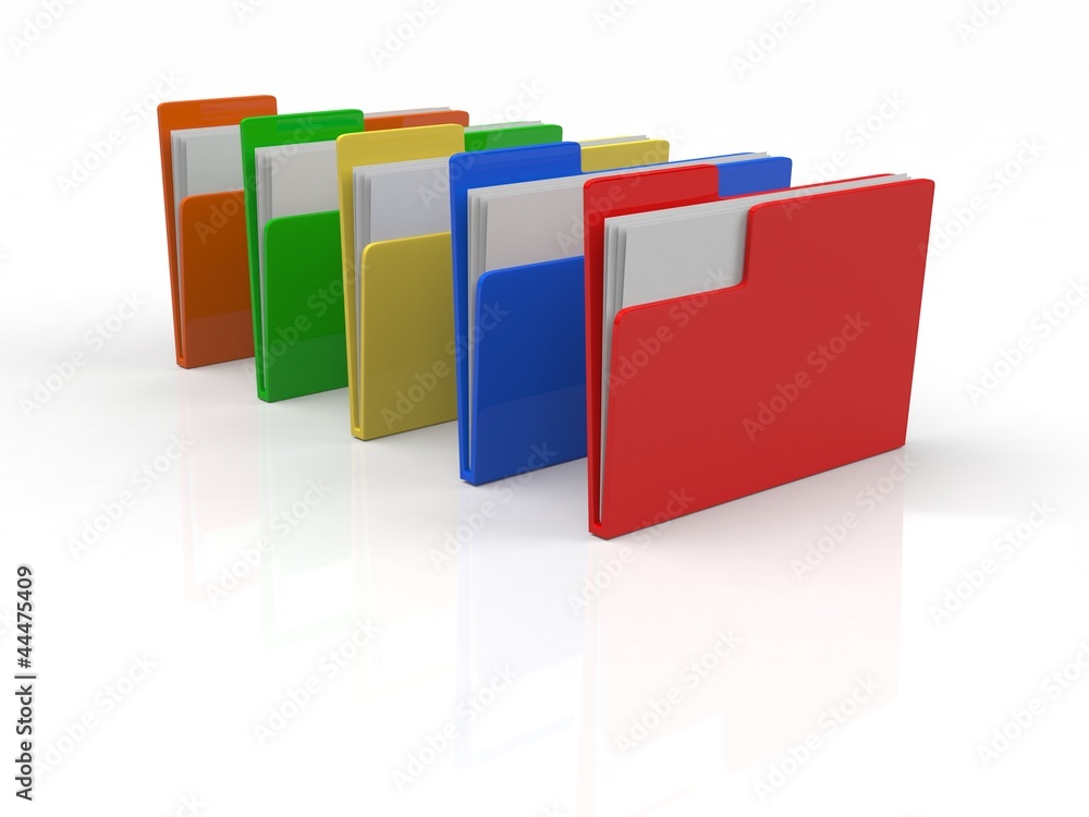 Colorful folder Colorful folder