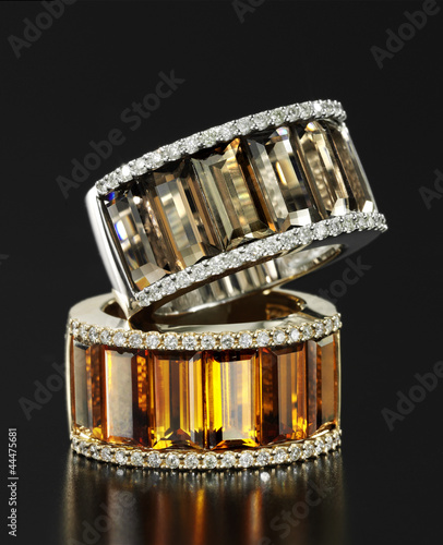 Brillant Ringe mit Citrin