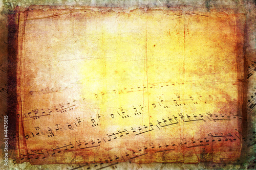 Musical scores grungy