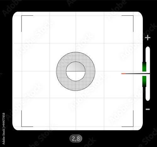 analog medium format viewfinder screen, with free space for your